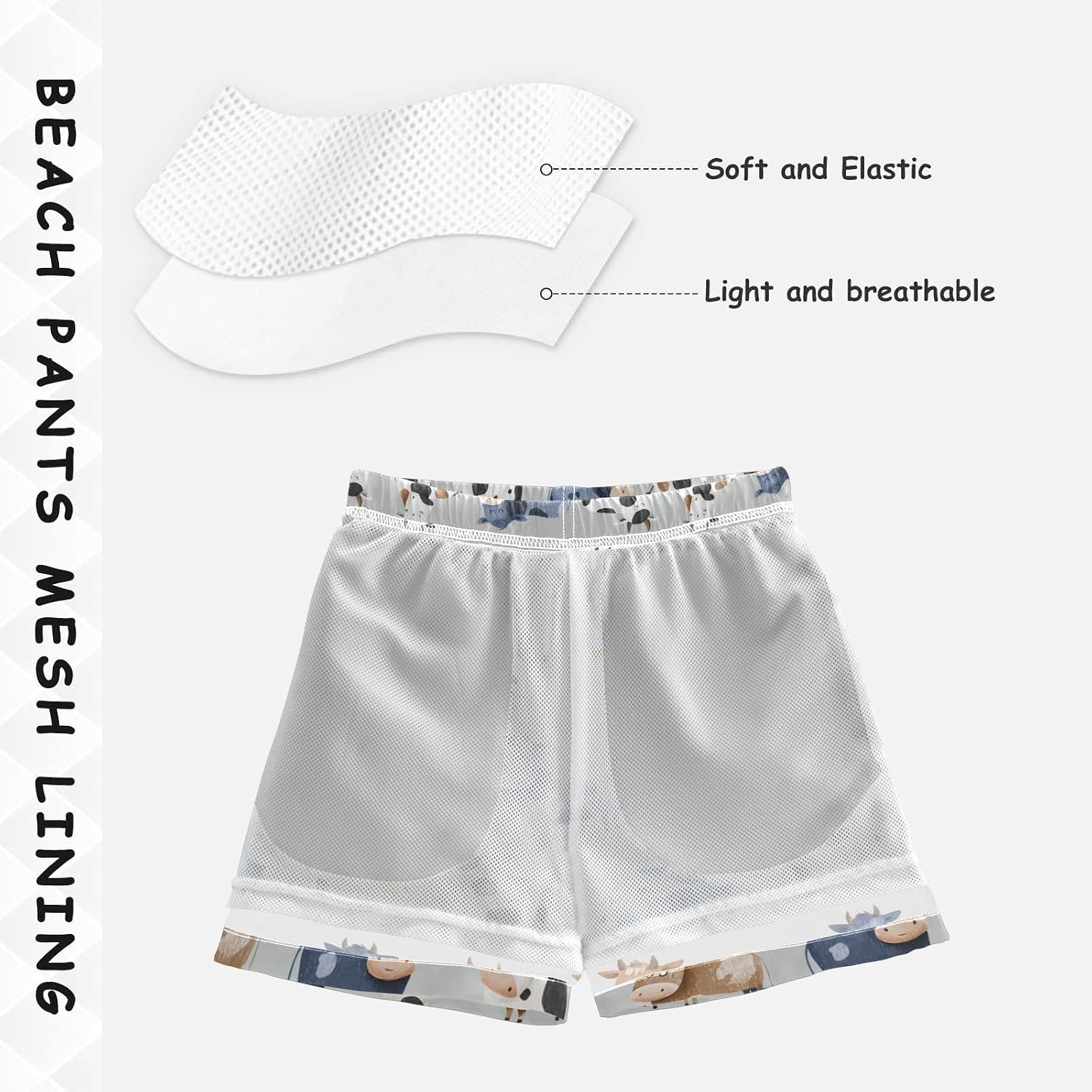 Detalle de Boys' Swim Trunks, 100% Polyester