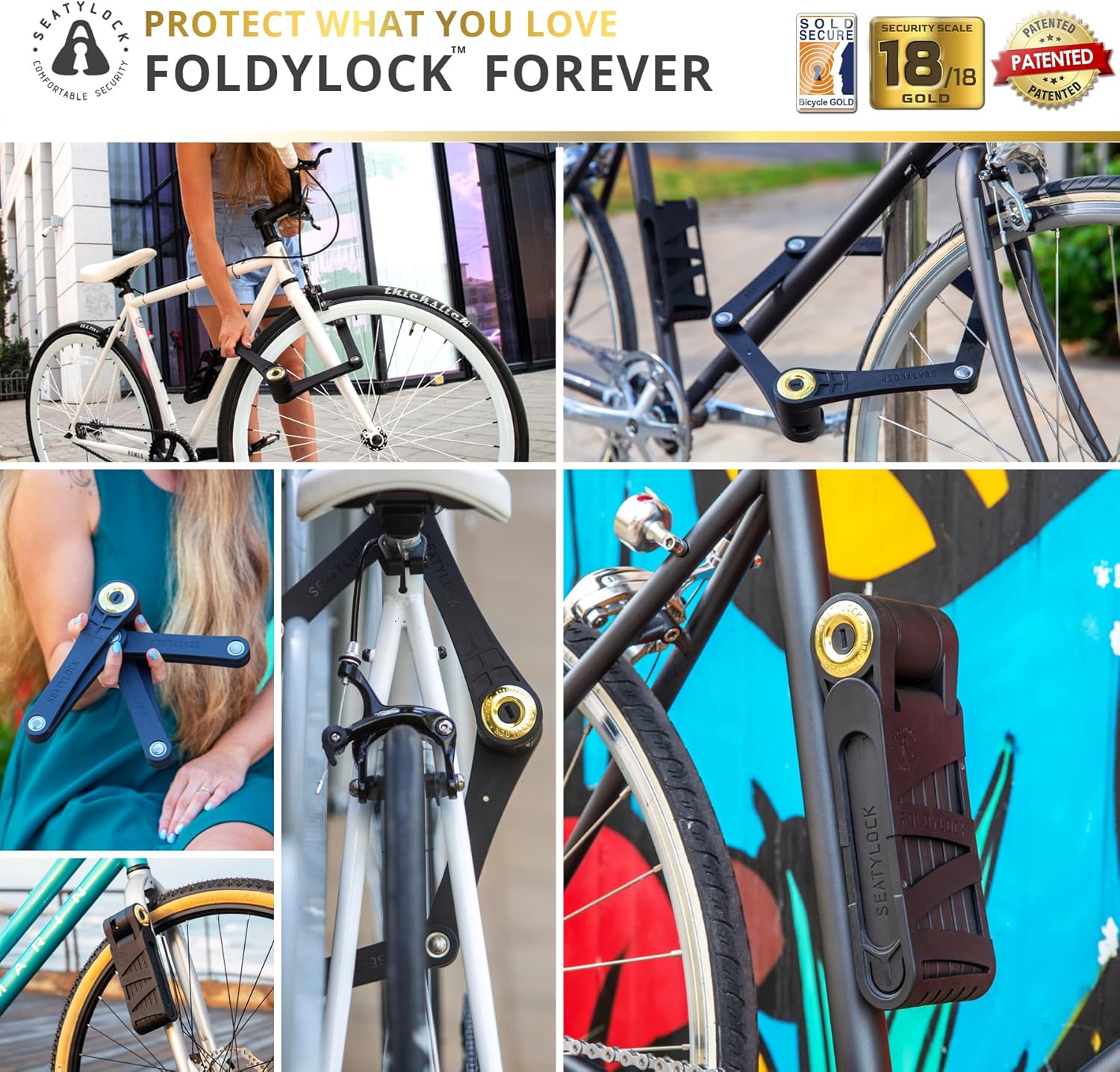 Thumbnail 5 de FoldyLock Forever folding bike lock 90 cm 🔒