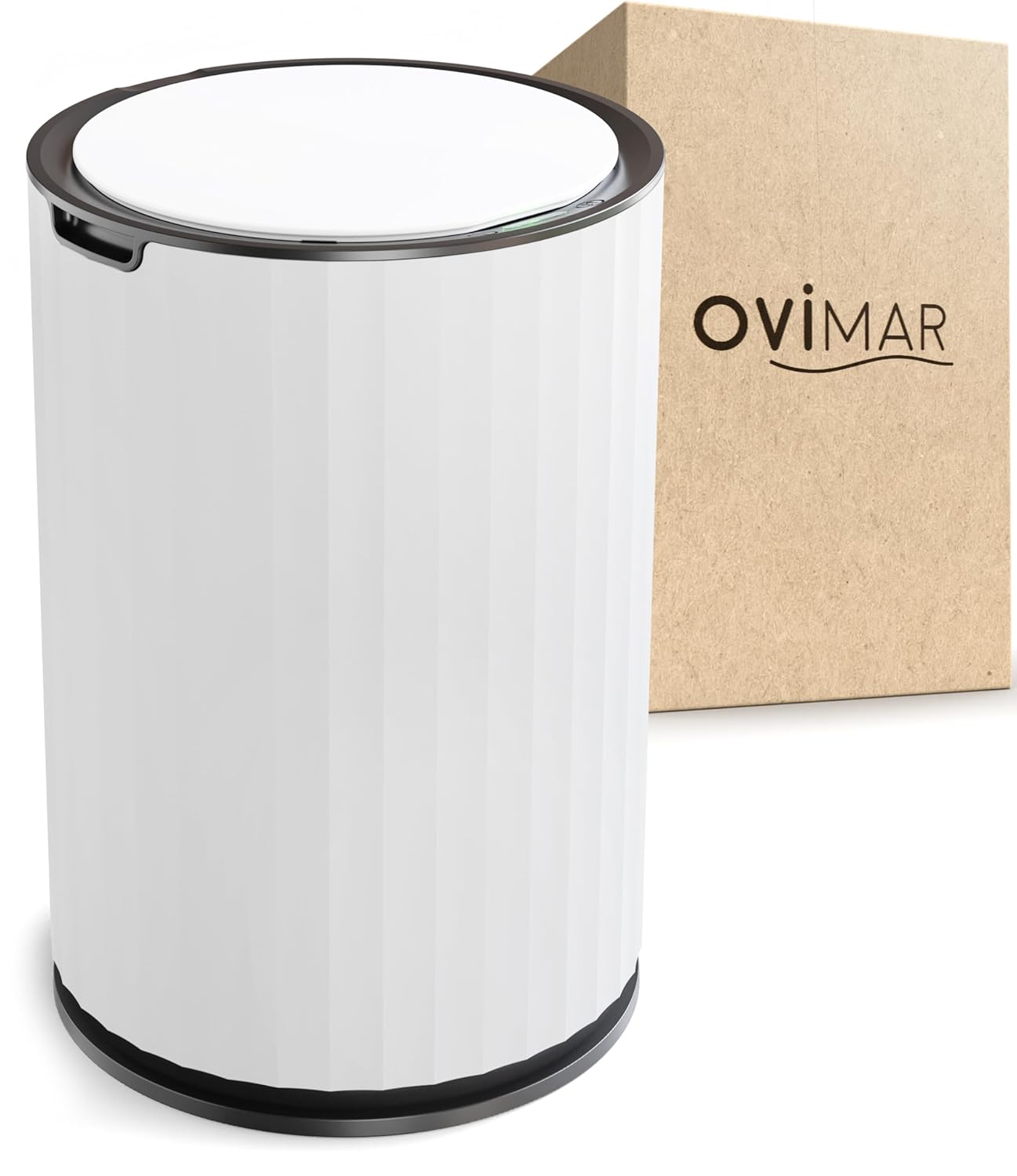 Thumbnail 6 de ovimar Senja – Poubelle de salle de bain ronde à capteur, 7 L