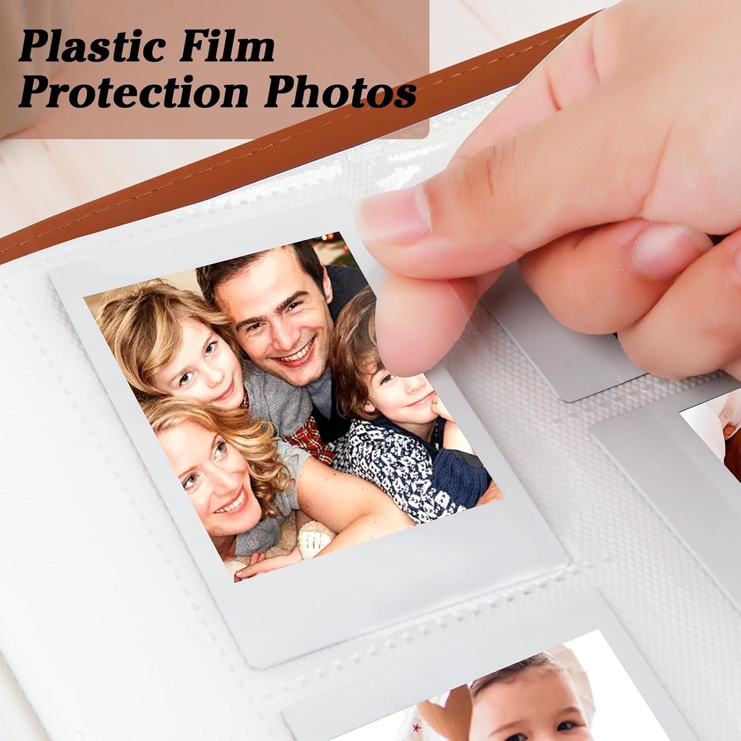 Detalle de Instax-/Polaroid-Fotoalbum für Sofortbilder (360 Fotos) – kompatibel mit 86×54 mm