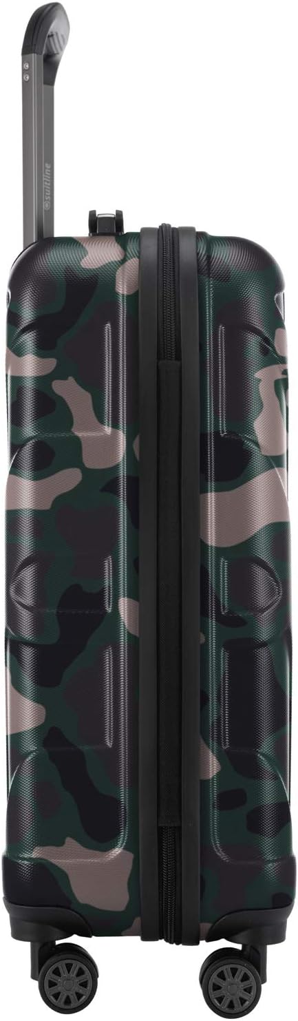 Detalle de SUITLINE Valigia da cabina rigida 55 cm – 34 L, camouflage, 4 ruote doppie, TSA, ABS opaco