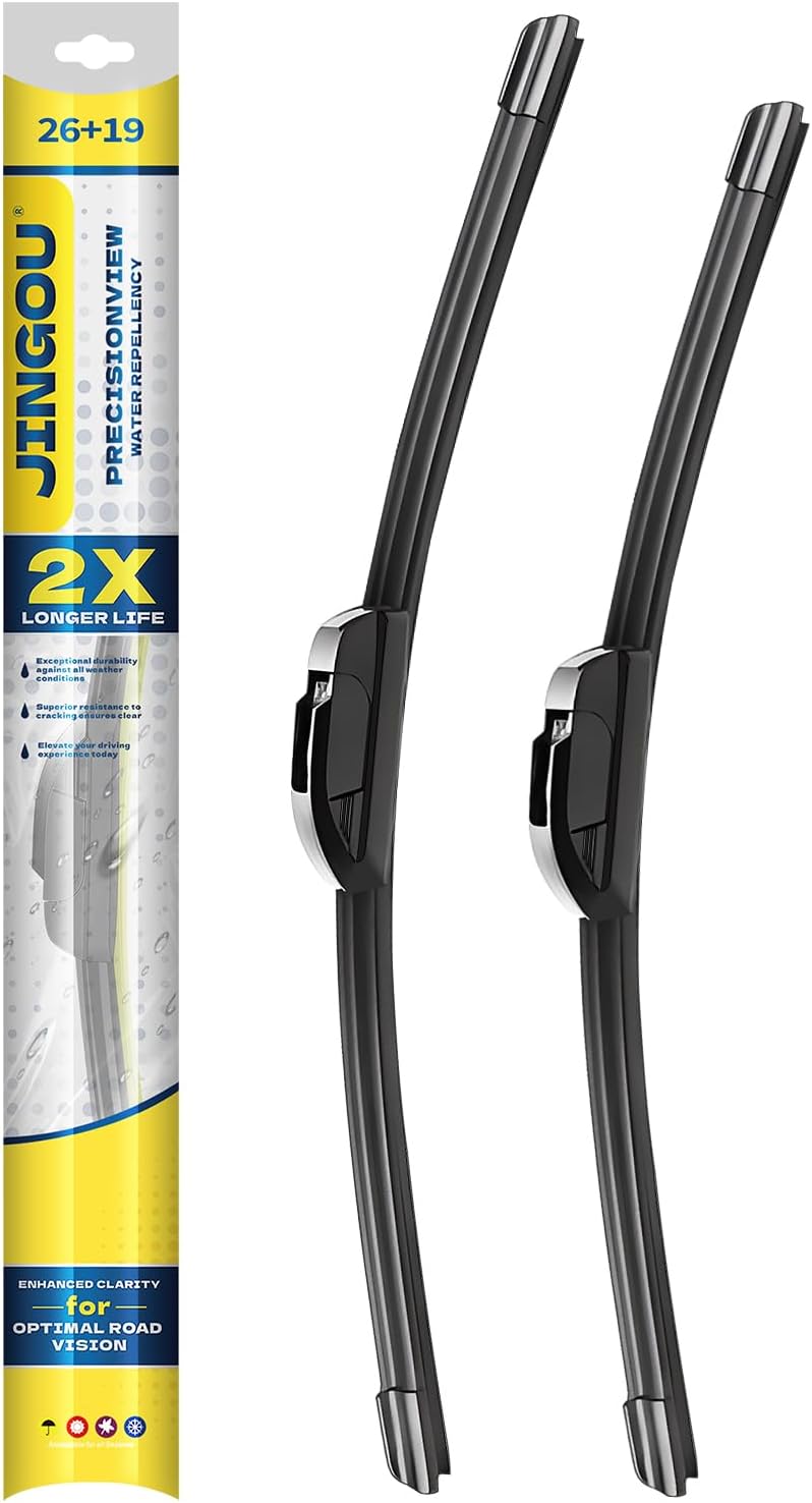 Detalle de JINGOU Front Wiper 26+19" for Honda Accord 2008-2017 / Prius 2010-2015 Premium OE Quality