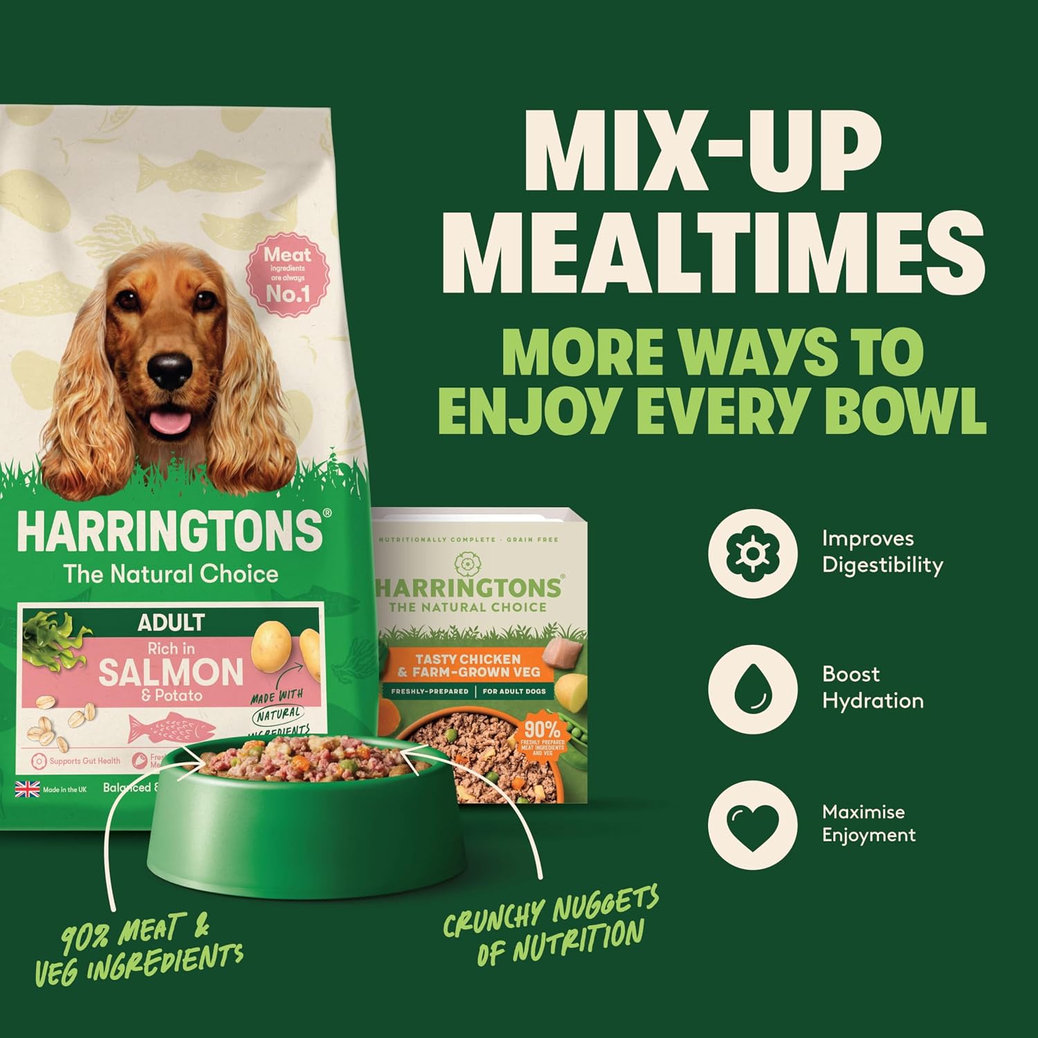 Thumbnail 6 de Harringtons Complete Dry Adult Dog Food Salmon & Potato 12kg