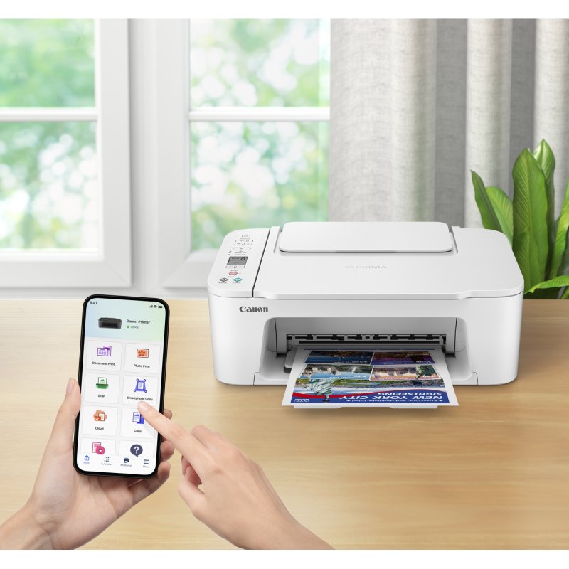 Detalle 2 de Canon PIXMA TS3751i: Multifunción Inkjet en blanco con WiFi y Pantalla LCD