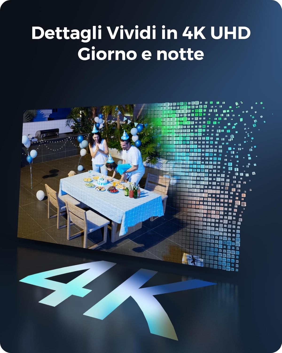 Thumbnail 1 de Reolink 4K Telecamera Wi-Fi Esterno con Batteria e Pannello Solare – 360° PTZ, Visione Notturna a Colori, Auto Tracking