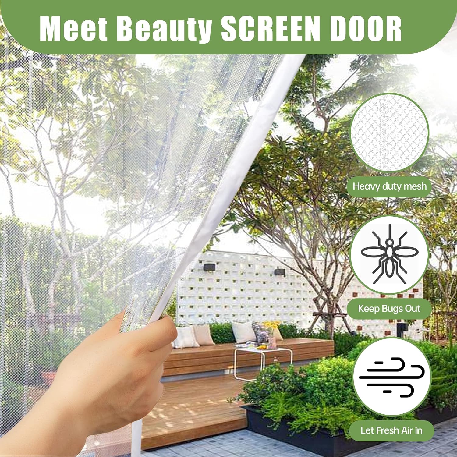 Thumbnail 2 de Meet Beauty Zanzariera Magnetica 120 x 250 cm per Porta – Bianco
