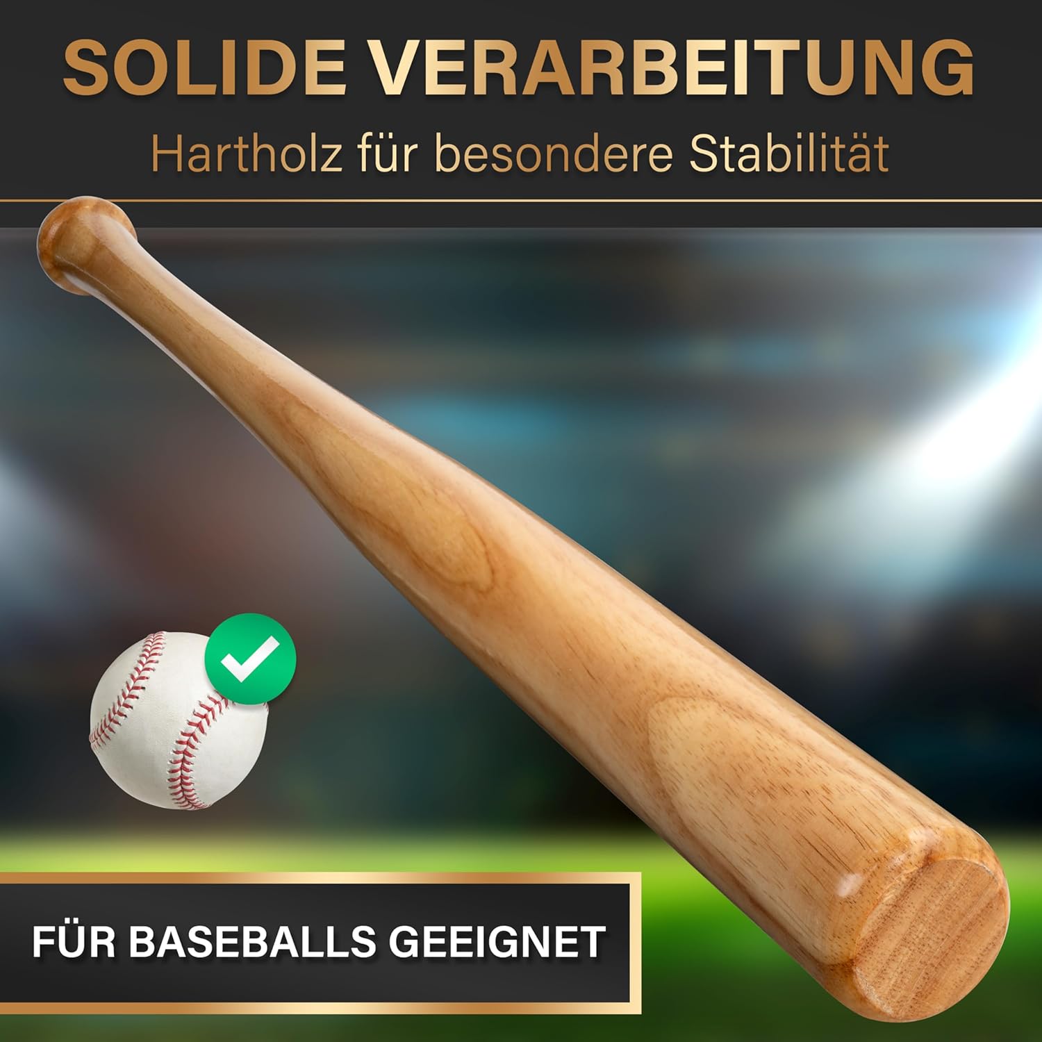 Detalle 2 de Heldenwerk Baseballschläger 31 Zoll für Training
