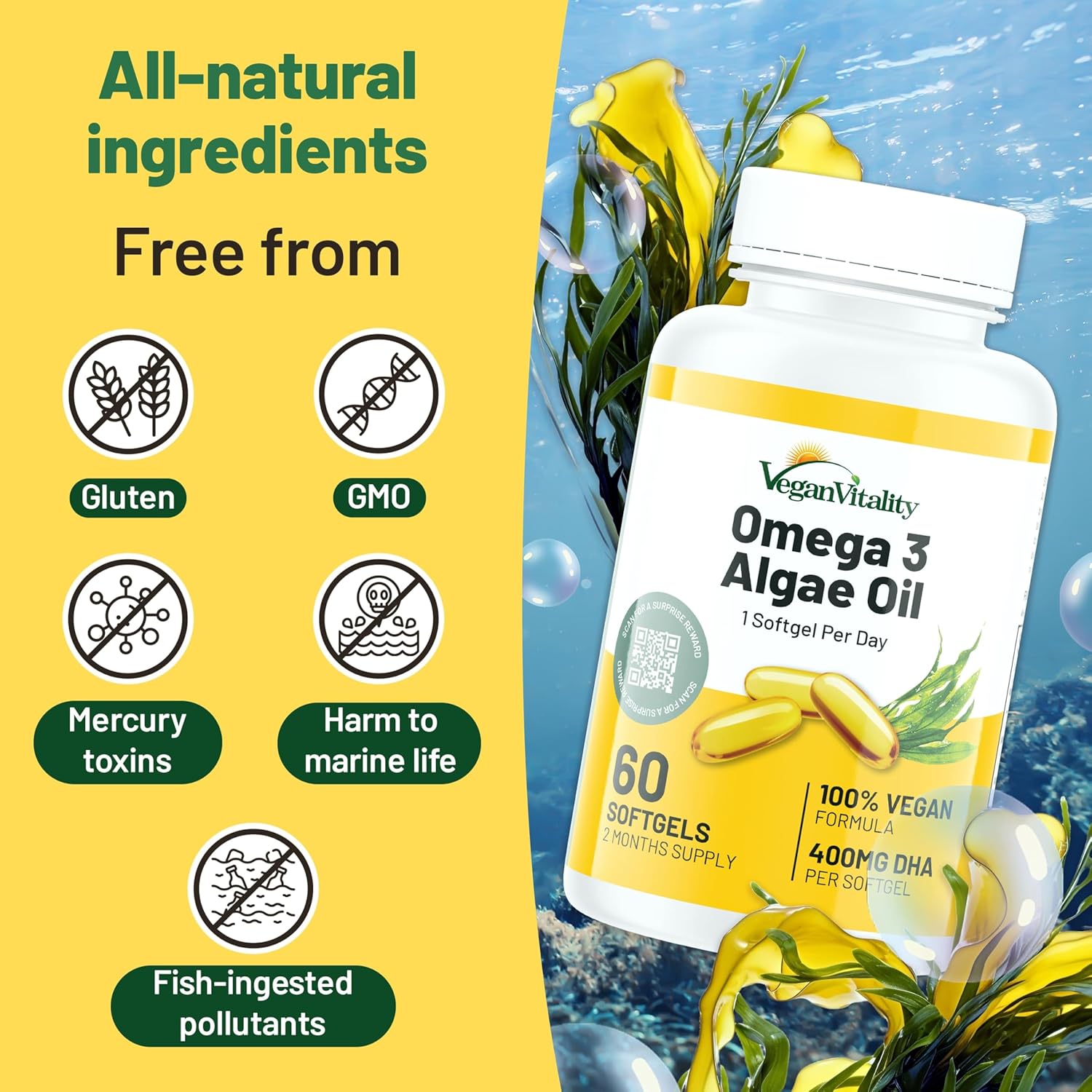 Detalle de Vegan Vitality multivitamin, 6 months supply
