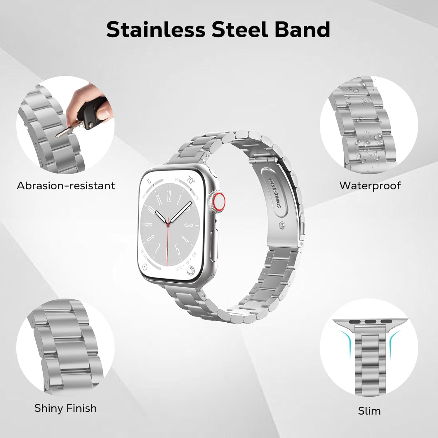 Thumbnail 2 de MoKo Slim Steel Band for Apple Watch