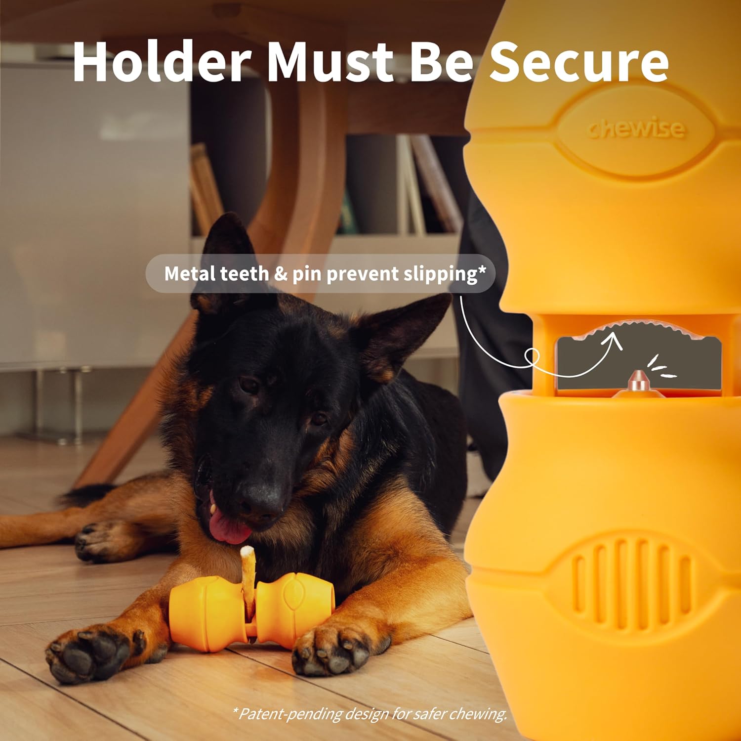 Detalle de PetClan Chewise Bully Stick Halter – Sicherheit & Robustheit, BPA-frei