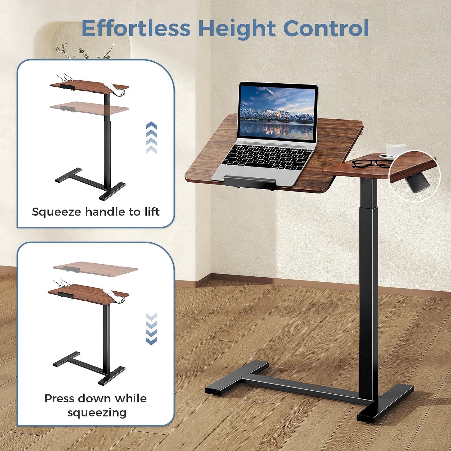 Thumbnail 6 de DUMOS Rolling Standing Desk, Adjustable Height