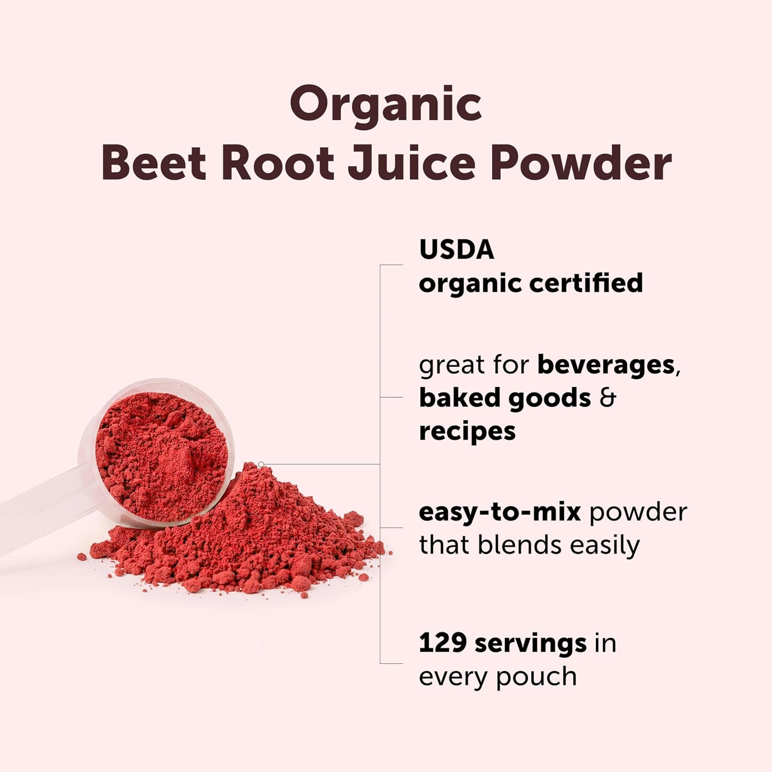 Thumbnail 2 de Micro Ingredients Beet Root Juice Powder 1 Pound