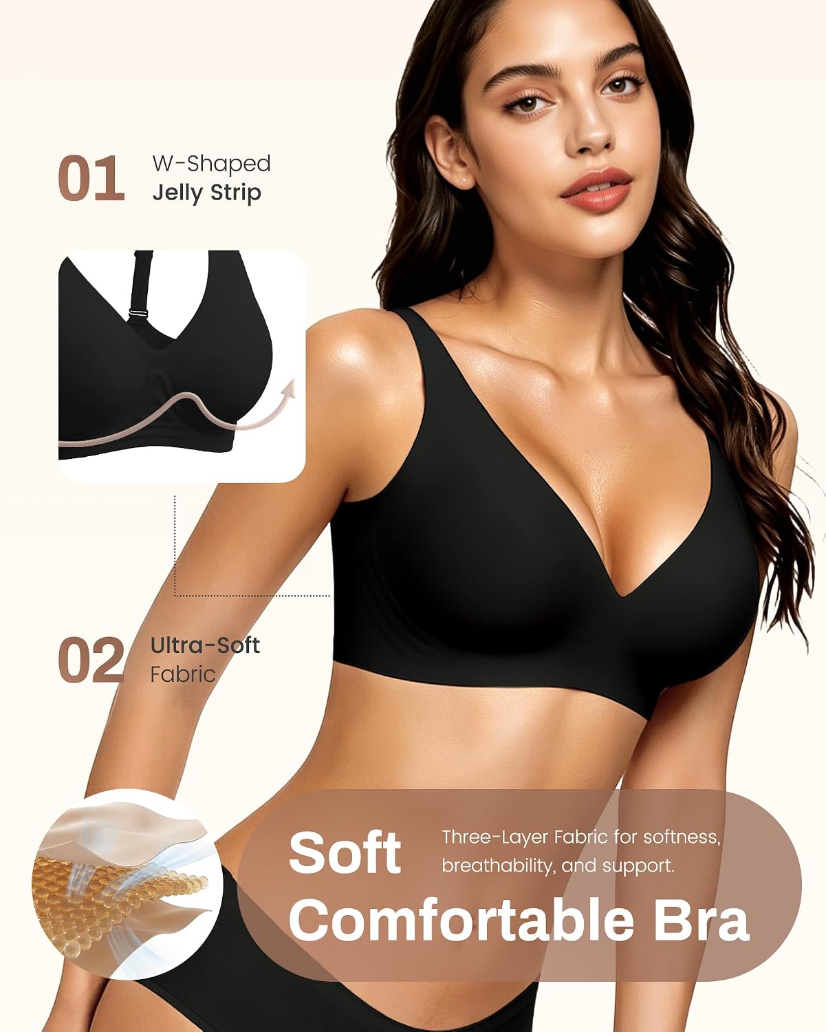 Thumbnail 4 de Gailife Deep V Plunge Bra