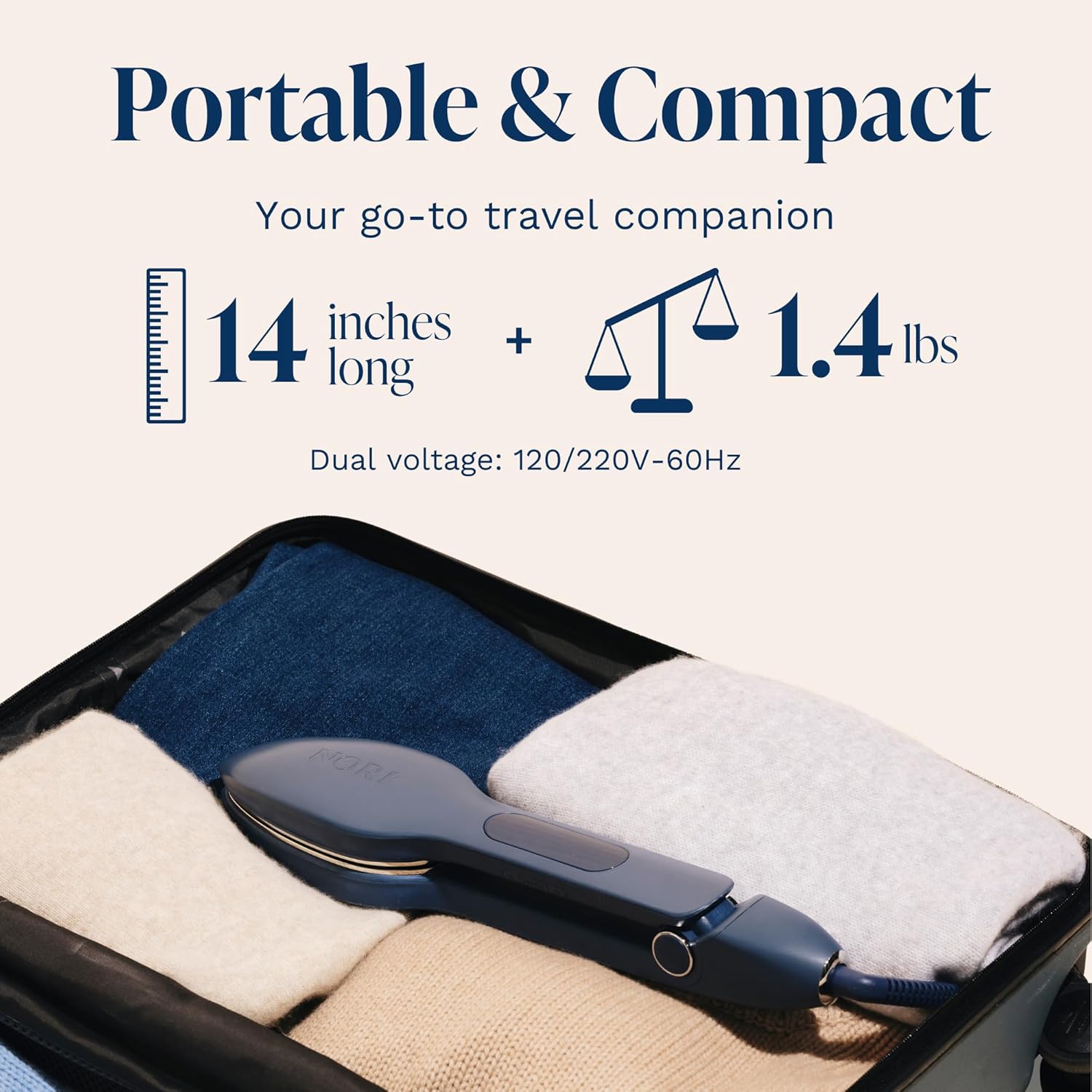 Thumbnail 3 de Nori Press Travel Steam Iron 6-Setting Handheld Iron