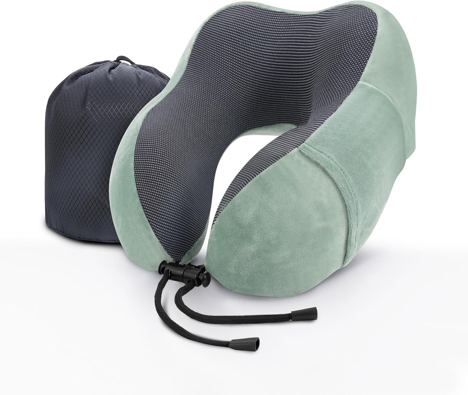 Detalle de WENGX Travel Pillow U-shaped memory foam 1️⃣ 💤