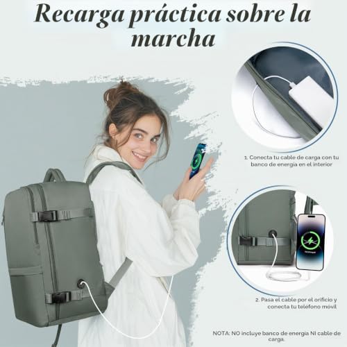 Detalle de VMIKIV Mochila 40x30x20 para Ryanair 24L