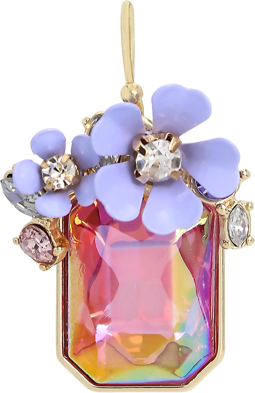 Detalle de Flower Cluster Drop Earrings, 1.75-Inch Length
