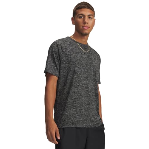 Detalle de Under Armour Men's Tech 2.0 Short Sleeve Tee – Black/Black, XL