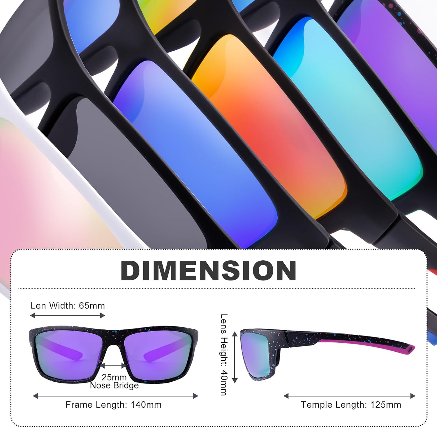 Thumbnail 1 de SKYWAY Polarized Sport Sunglasses (UV400) – wrap-around fit for cycling, running and more