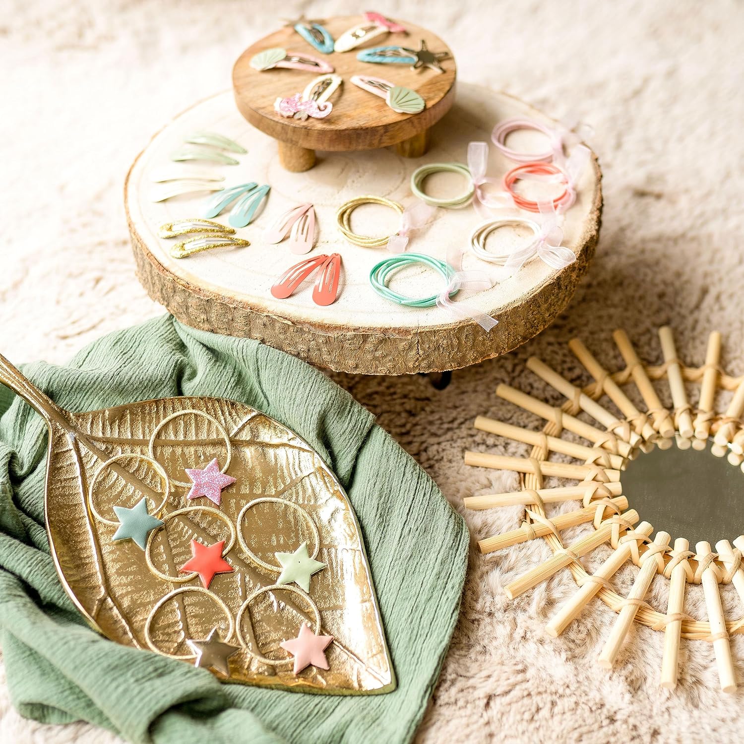 Detalle 1 de Papierdrachen Haaraccessoires 48er Set Kinder