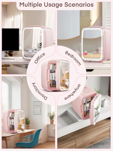 Thumbnail 6 de FOHERE Mini Fridge for Bedrooms: 5L Portable Skincare Fridge and Beverage Cooler