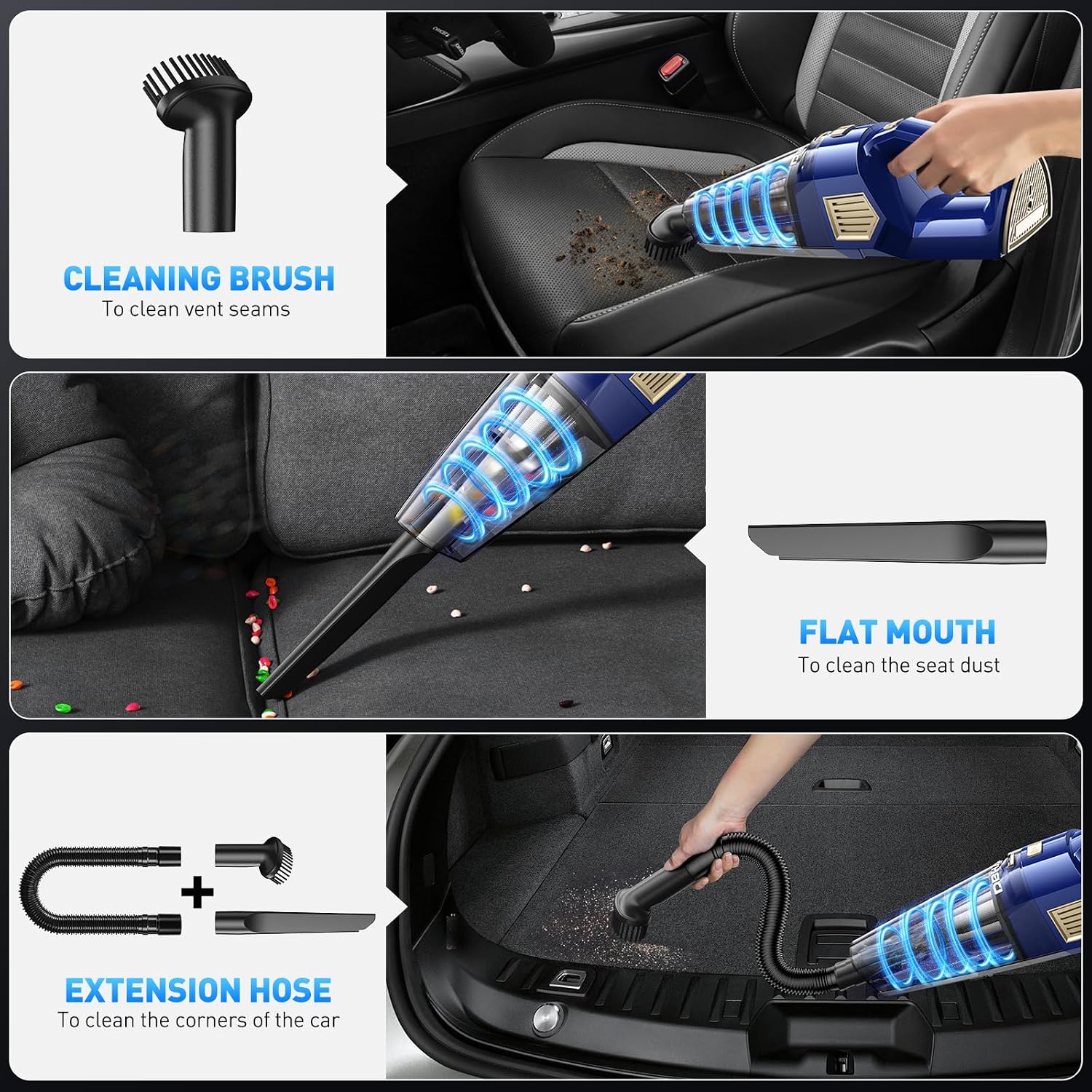 Detalle de DBHAL Handheld Vacuum 15000PA 🧹