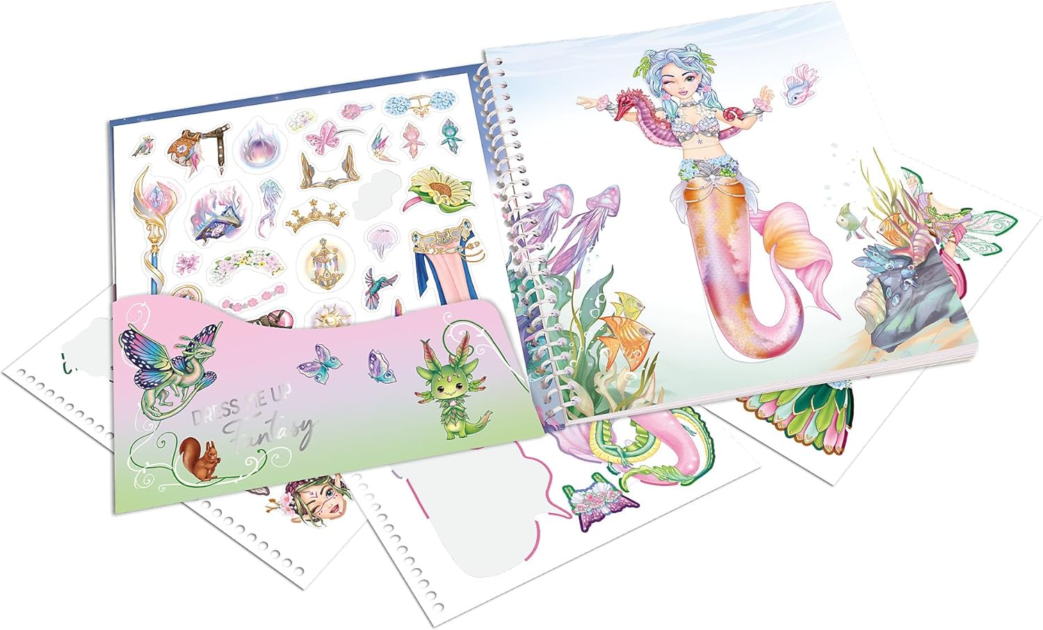 Thumbnail 2 de Depesche TOPModel Dress Me Up Fantasy – Libro di adesivi con 24 pagine prestampate e fogli adesivi