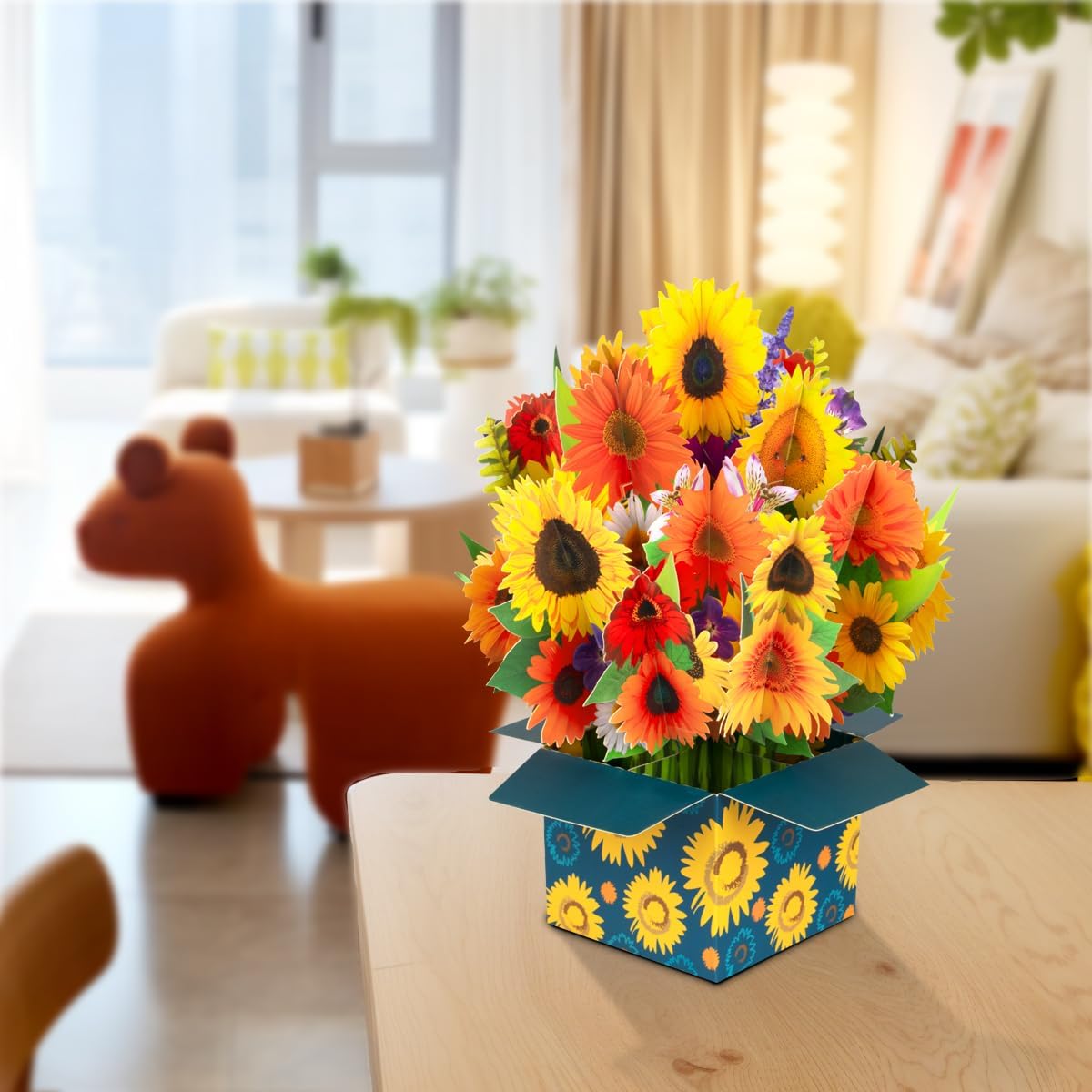 Thumbnail 6 de CNLITIHEKA Pop Up Sunflower Bouquet 3D Greeting Card (Get Well Soon / Birthday) with Envelop