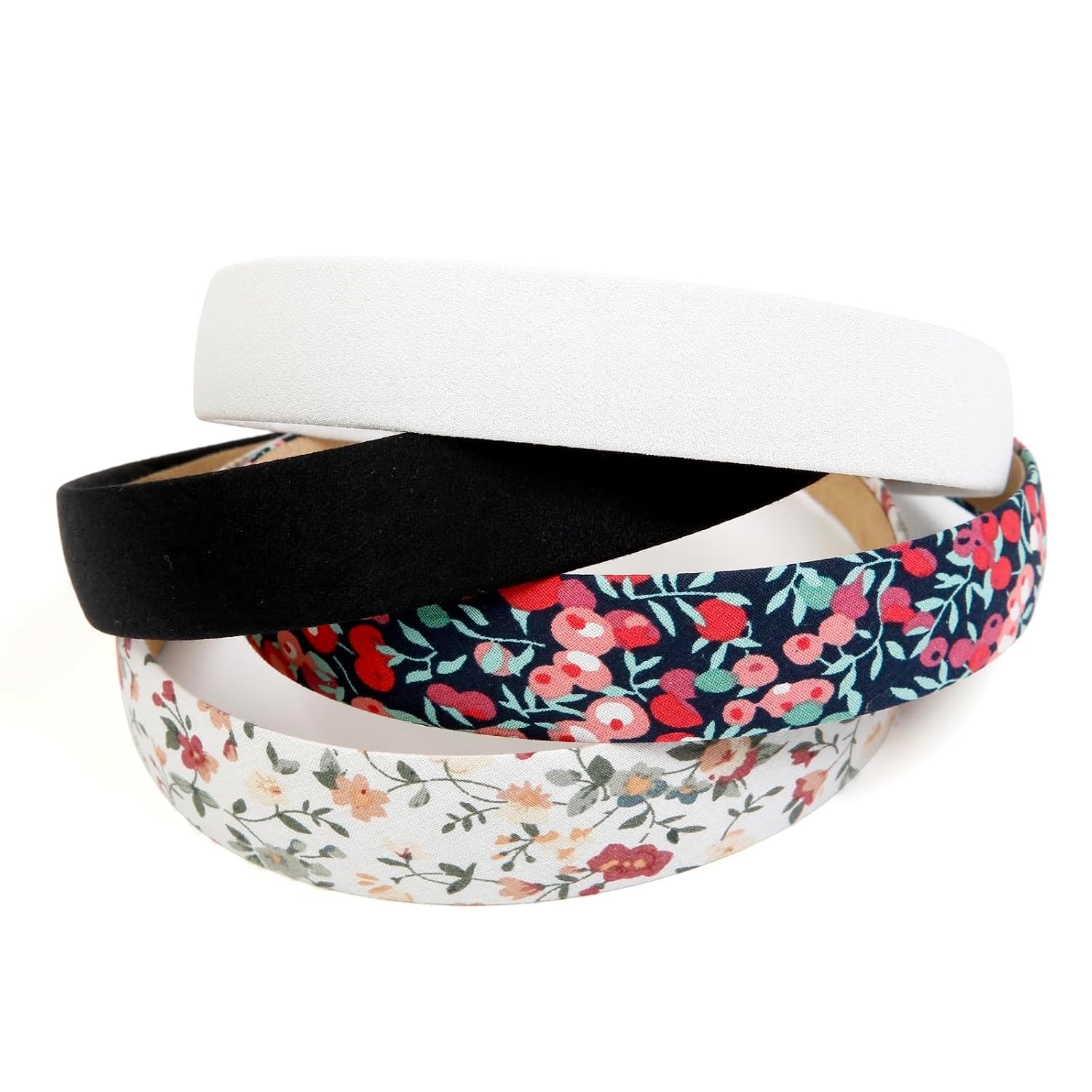 Thumbnail 6 de Huachi 4-Piece Women's Headband Set, 1-Inch Wide Elastic Hairbands