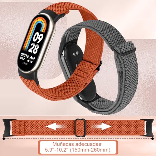 Thumbnail 3 de BTTNG Correa Elástica de Nylon para Xiaomi Smart Band 8/9/10 (2 uds.)