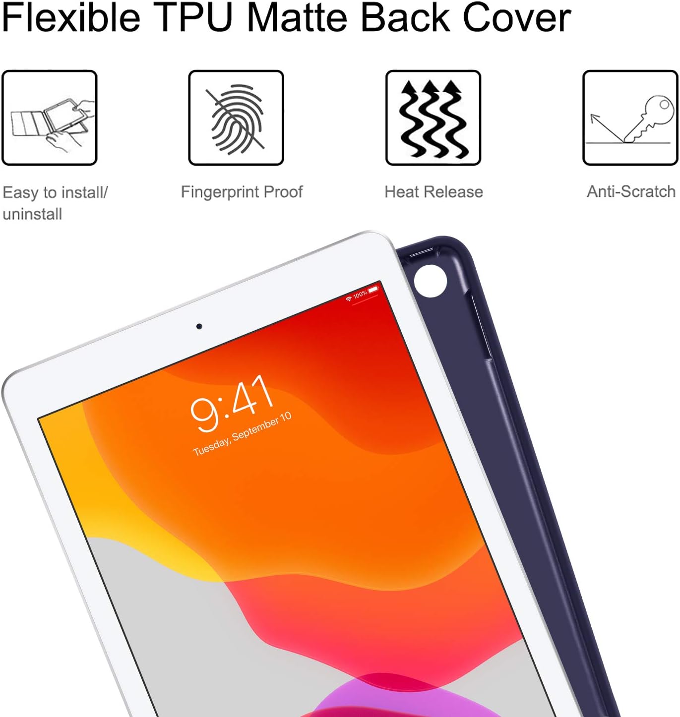 Detalle de FINTIE Tastatur Hülle für iPad 10,2 Zoll (9./8./7. Gen., 2019–2021) mit QWERTZ, Pencil-Halter und magnetischer Bluetooth-Tastatur