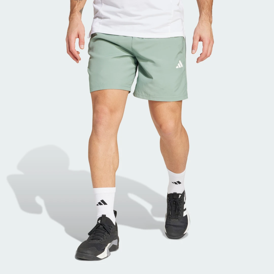 Detalle de Adidas Pantalón corto Train Essentials Woven Training – Verde