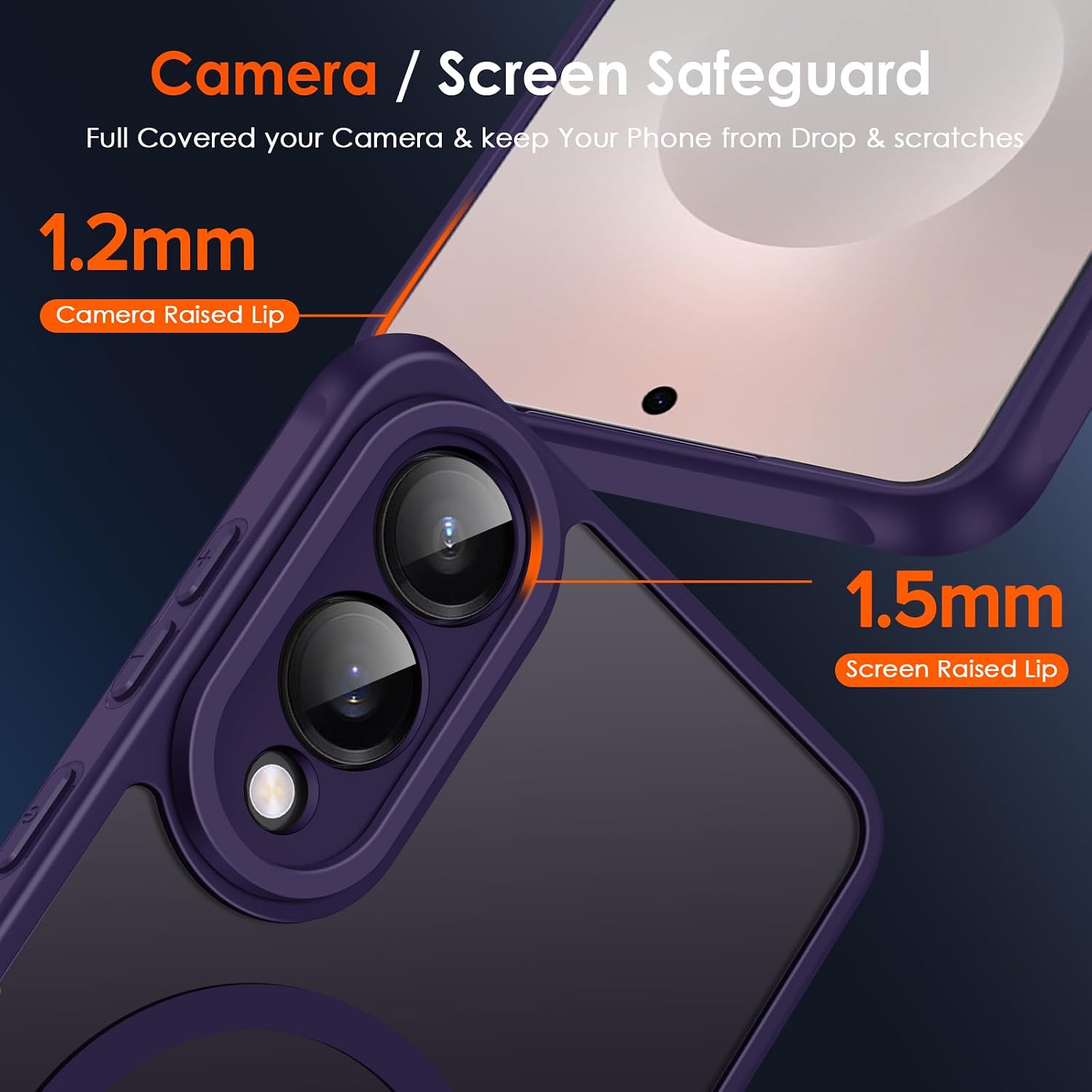 Thumbnail 6 de iVoler Cover magnetica per Samsung Galaxy S25 Edge 5G, protezione antiurto viola