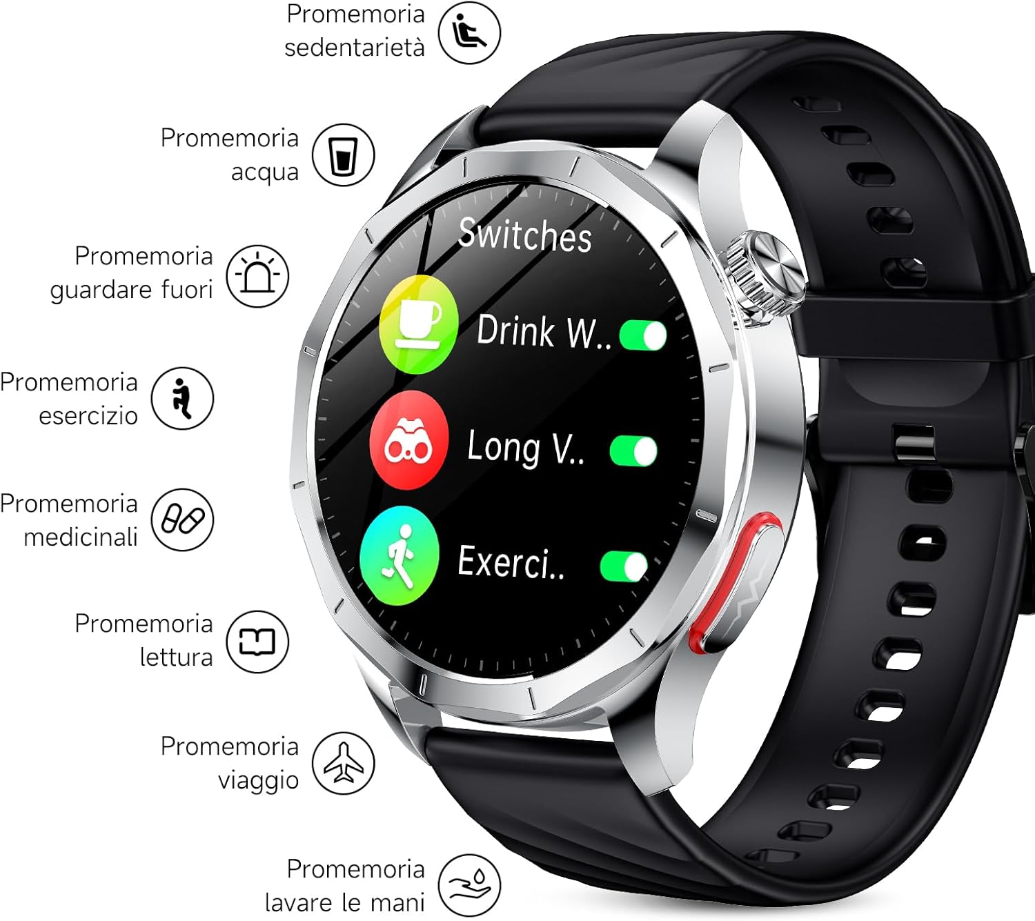 Thumbnail 6 de Lgnitek 2026 Smartwatch Uomo con ECG, HRV e Monitoraggio Salute – AMOLED 1,43