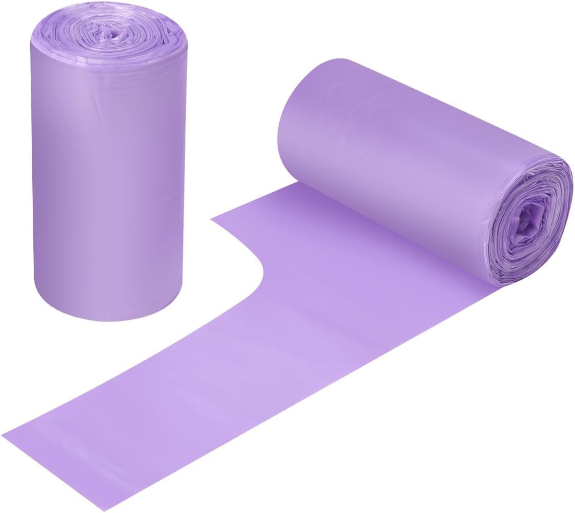 10L Portable Bin Bags 60 Count Purple