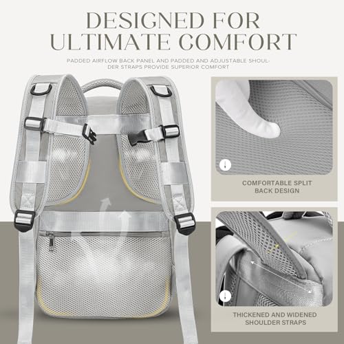 Detalle 2 de Hayayu Mochila de Viaje Cabina 40x20x25 cm (20L) para Ryanair y aerolíneas europeas