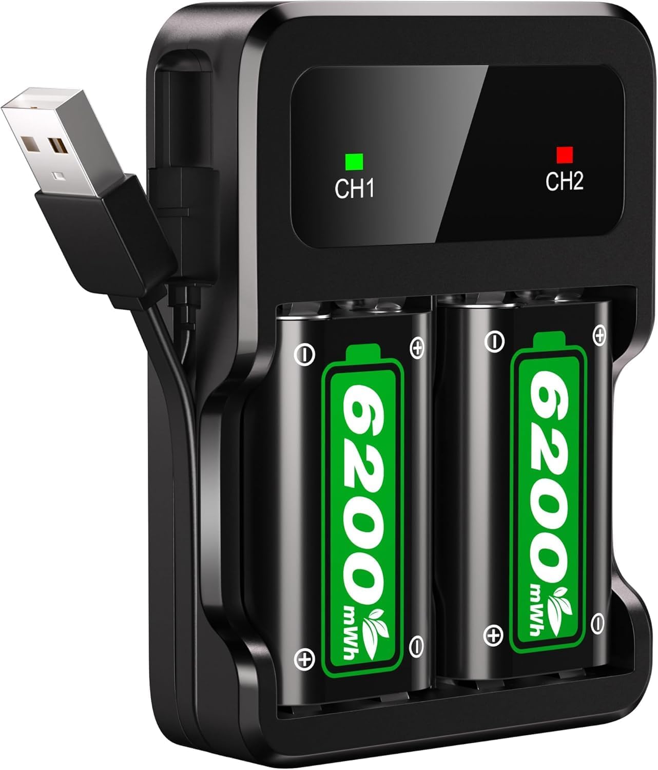 Thumbnail 6 de 5800mWh Rechargeable Battery Pack for Xbox One & Xbox Series S/X with RGB Charging Station (4 Batteries)