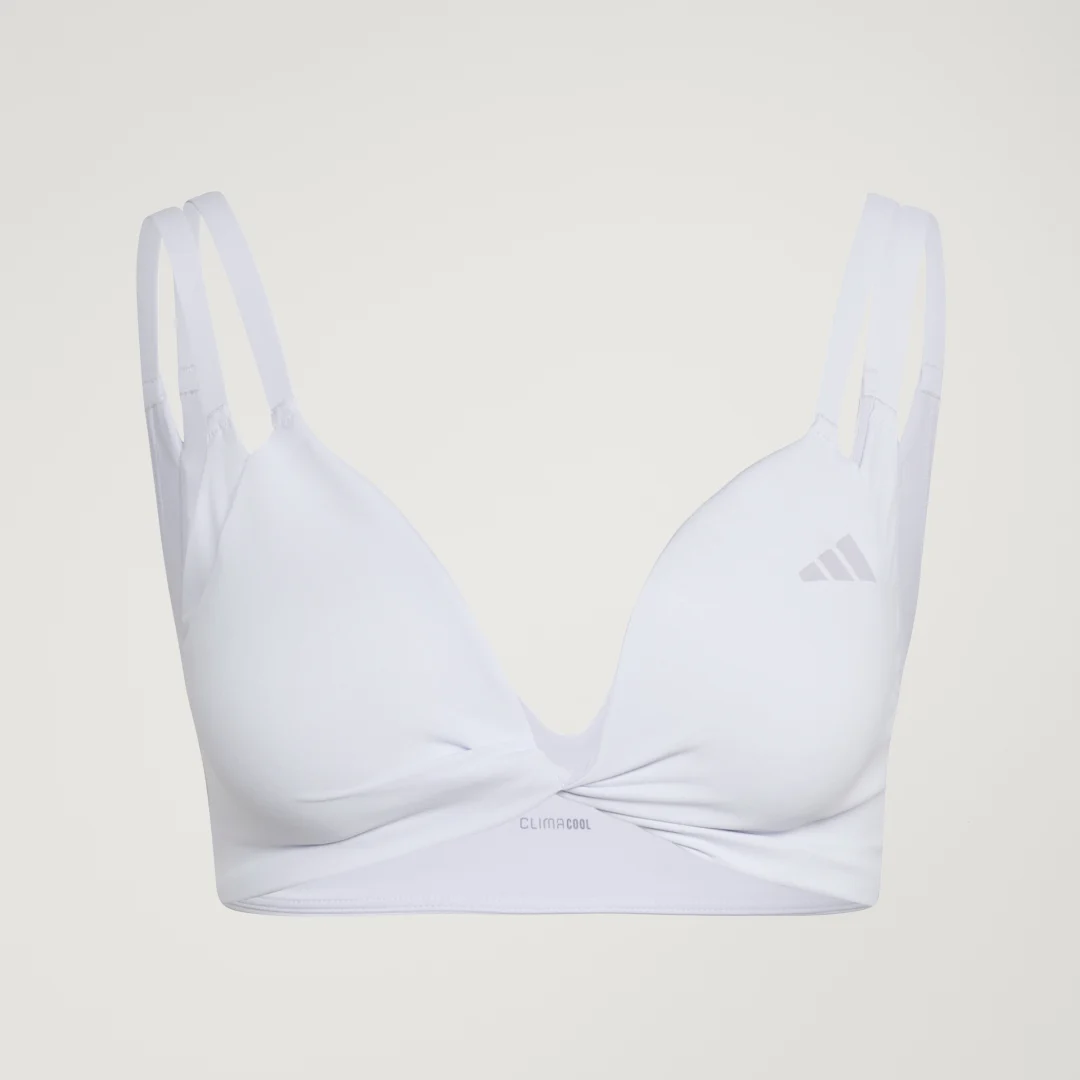 Detalle 2 de Sujetador de sujeción ligera Optime Workout Twist Reversible de Adidas – versatilidad y confort para entrenos suaves