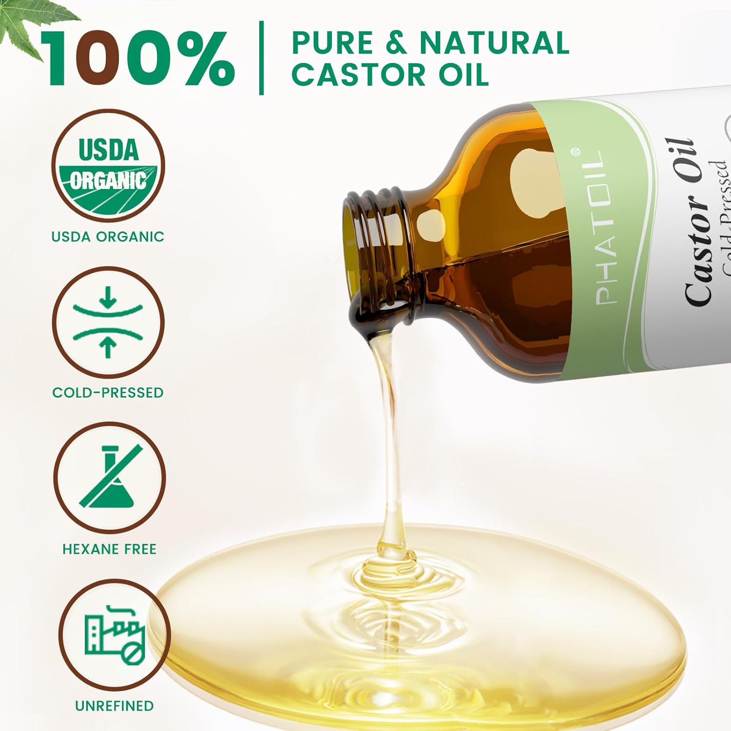 Detalle 2 de PHATOIL Organic Castor Oil 118ml