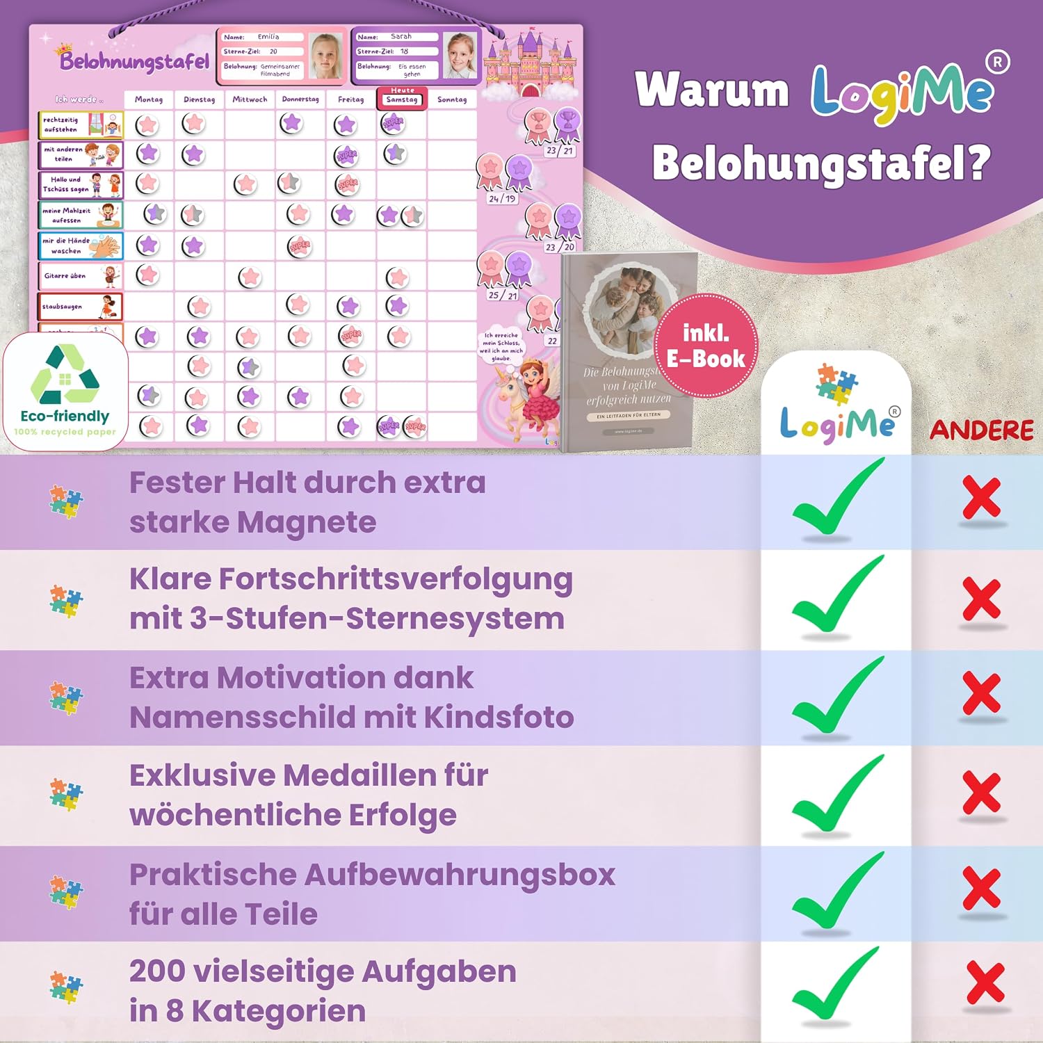 Thumbnail 6 de LogiMe Belohnungstafel 200 Aufgaben XL 🗓