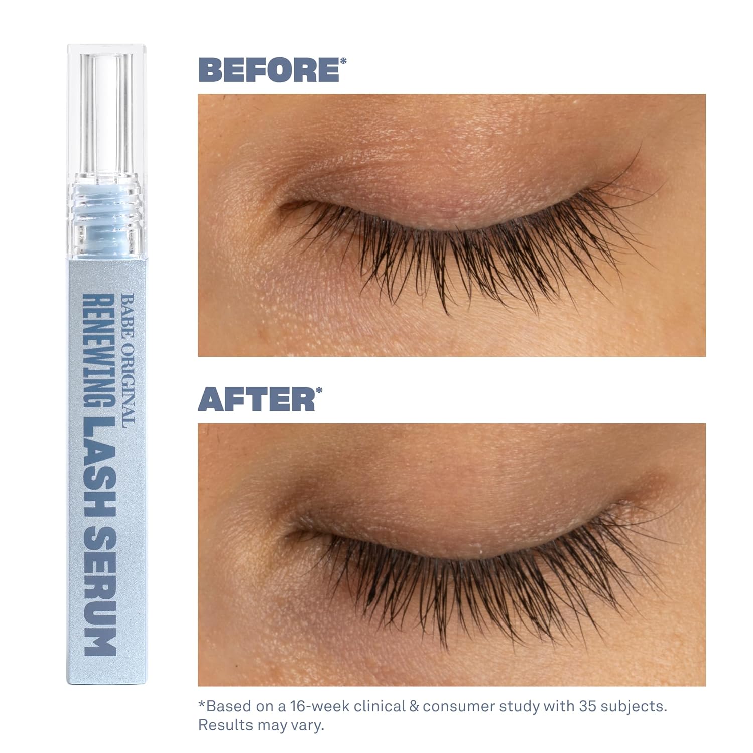 Detalle 2 de BABE ORIGINAL Renewing Lash Serum for Longer-Looking Lashes, Peptides, 3mL