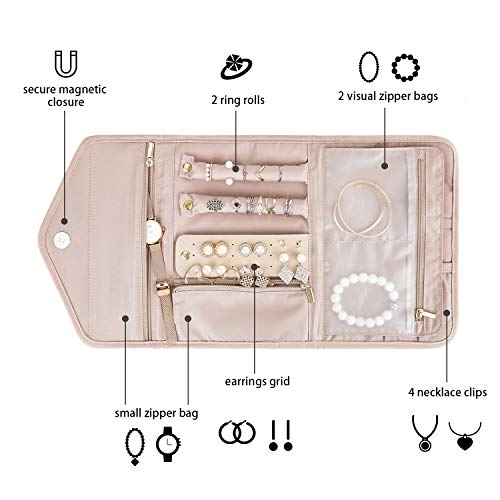 Thumbnail 6 de bagsmart Travel Jewellery Organiser, Foldable Jewellery Storage Roll