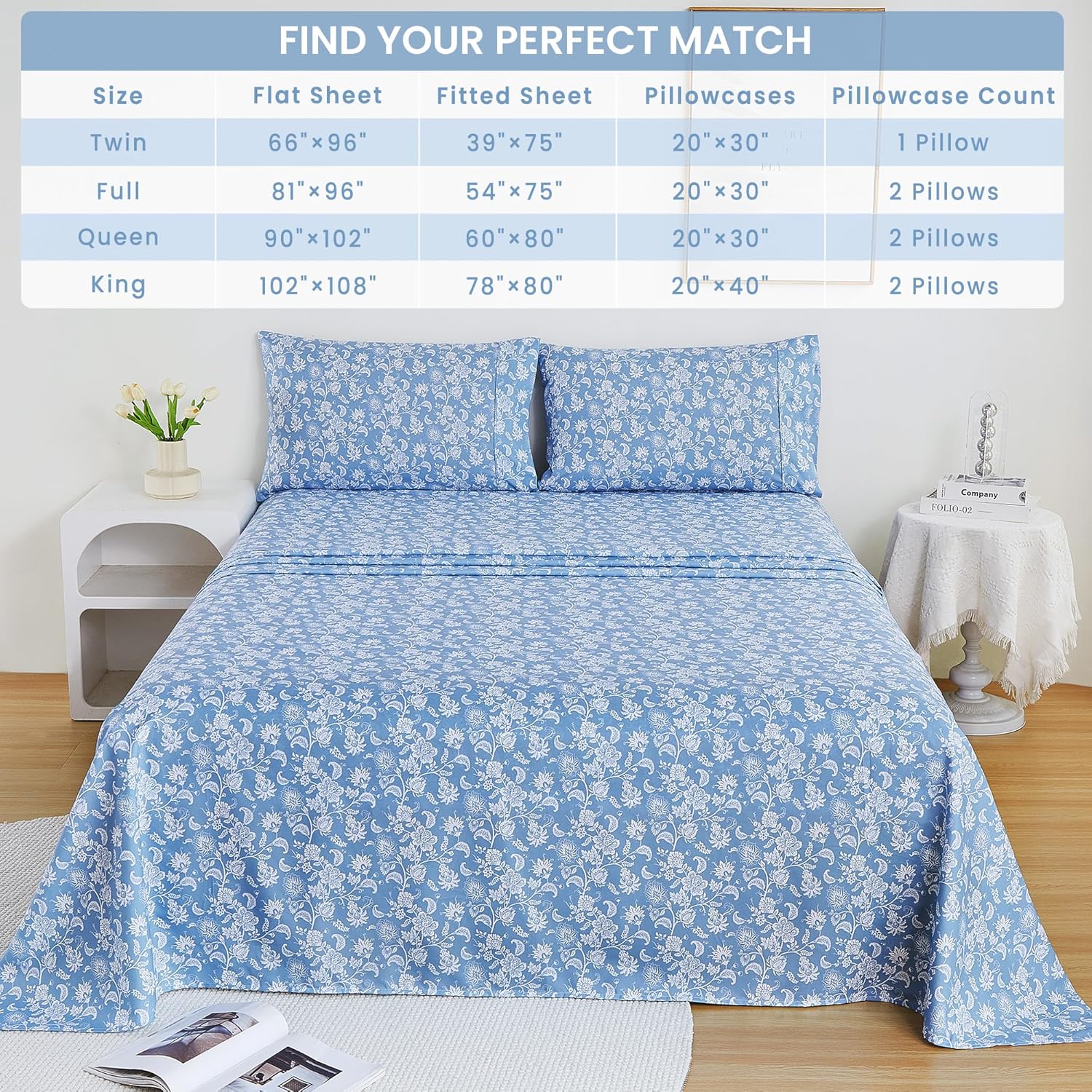 Thumbnail 6 de Mooreeke Queen Sheet Set, Microfiber