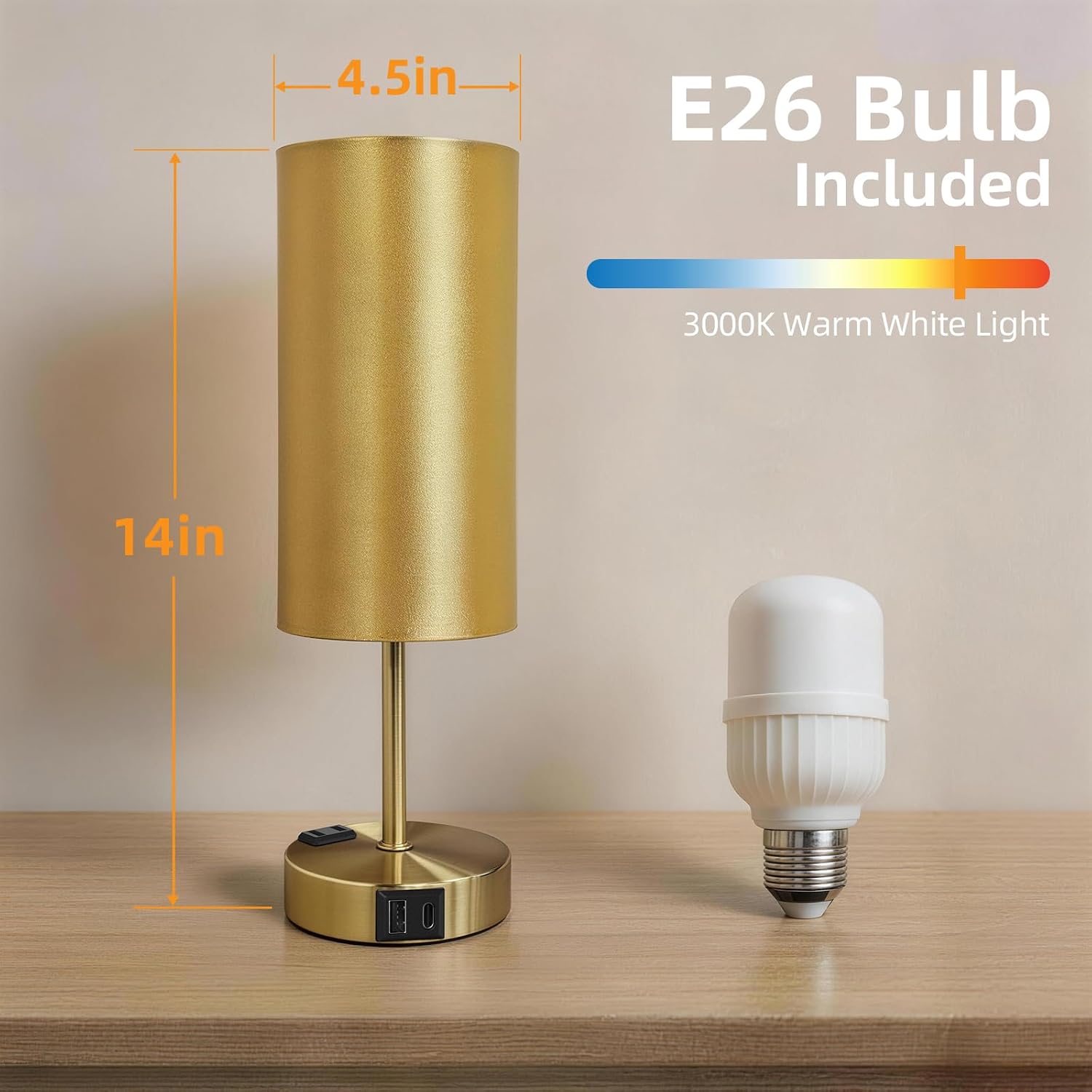 Thumbnail 6 de Fitfull Bedside Table Lamp