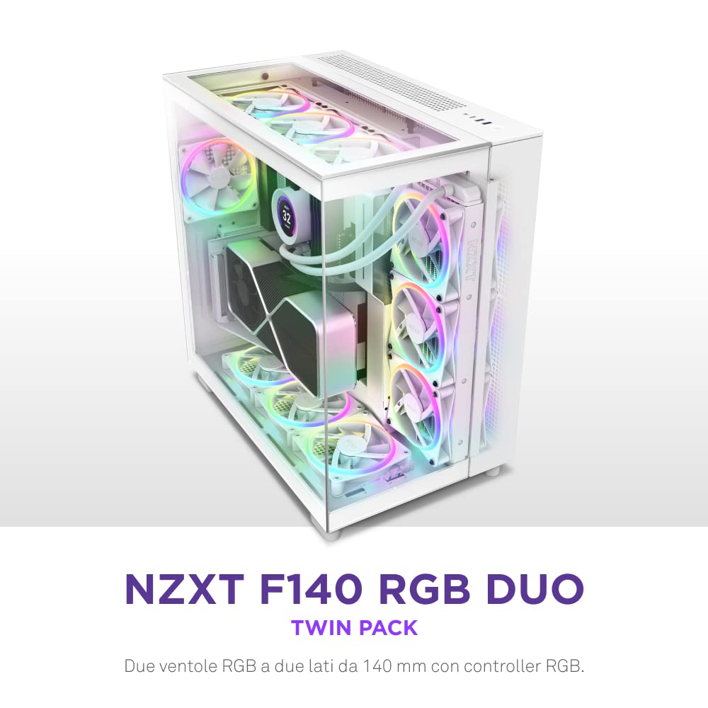 Detalle 2 de NZXT F Series F140 RGB DUO 2x