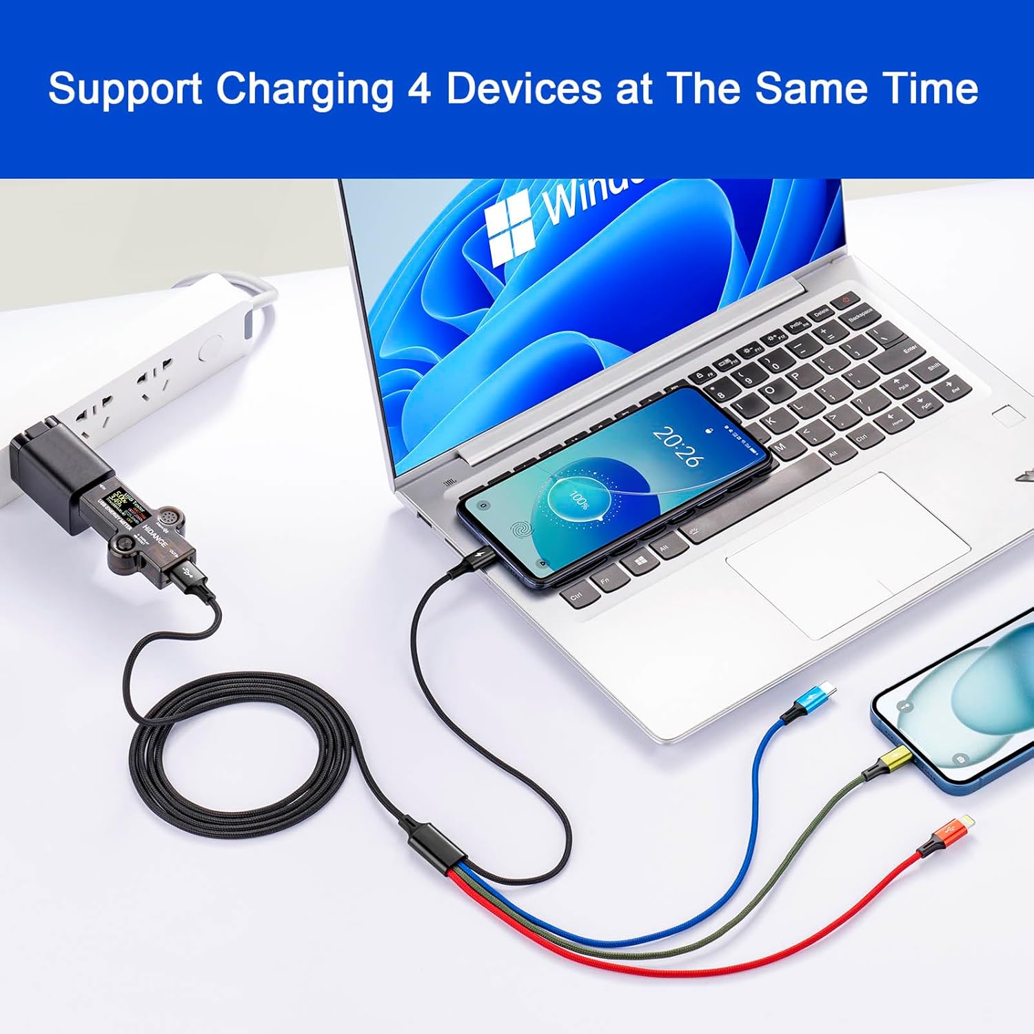 Thumbnail 4 de Multi Charging Cable 6ft 4‑in‑1 2-Pack 🔌