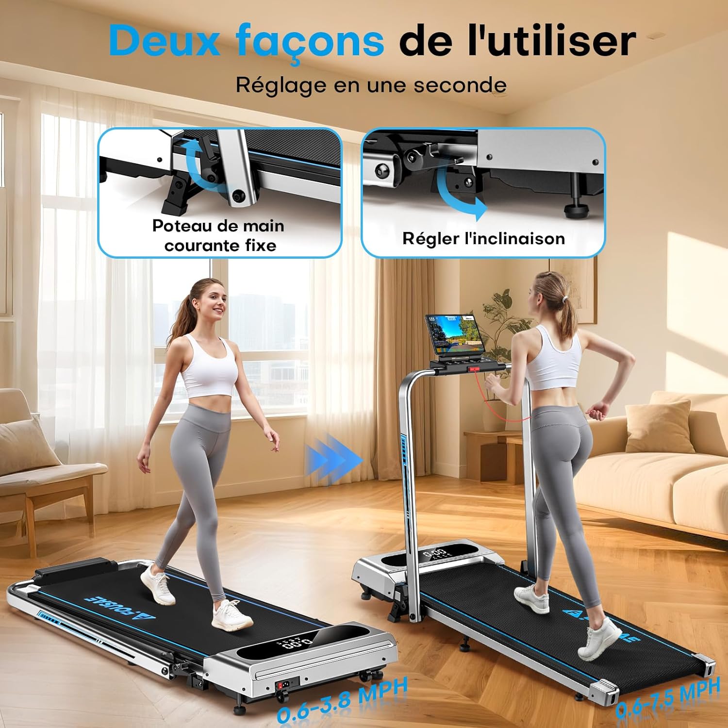 Thumbnail 6 de FOUSAE Tapis de Course 12 km/h