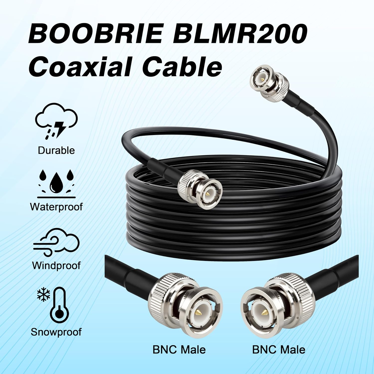 Thumbnail 1 de BOOBRIE BNC Extension Cable 49.2 ft