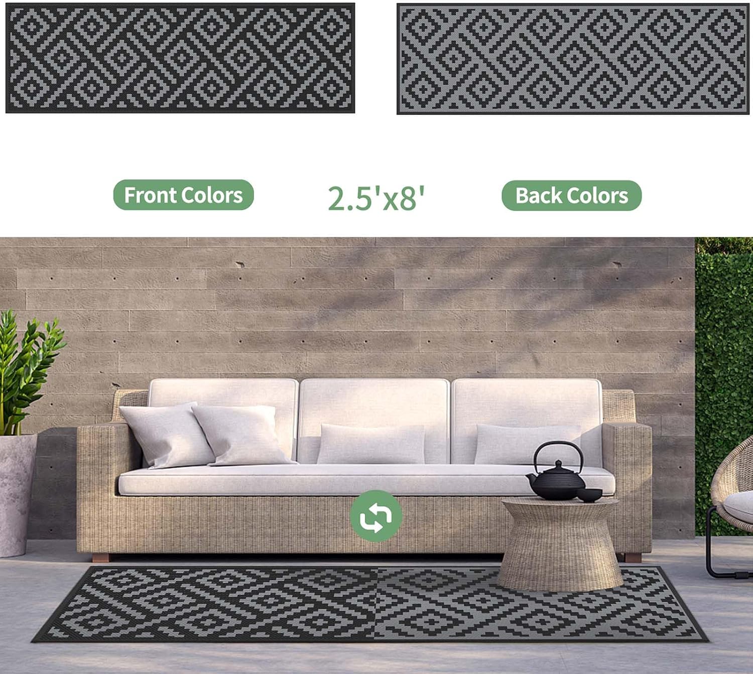 Thumbnail 3 de GENIMO Outdoor Rug, 2.5'x8