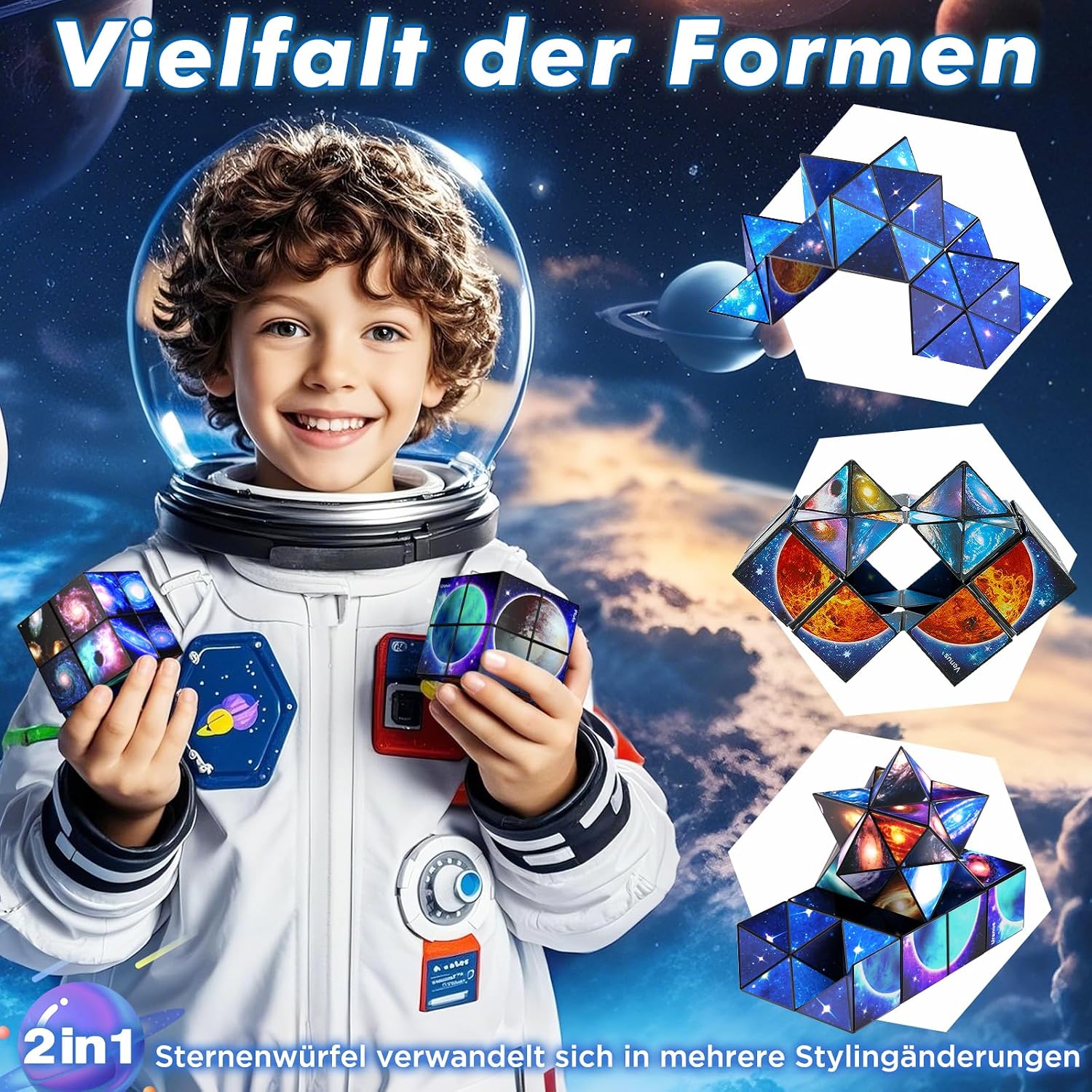 Thumbnail 3 de Euclidean Cube Sternenwürfel Zauberwürfel-Set 5,5 cm 🧩